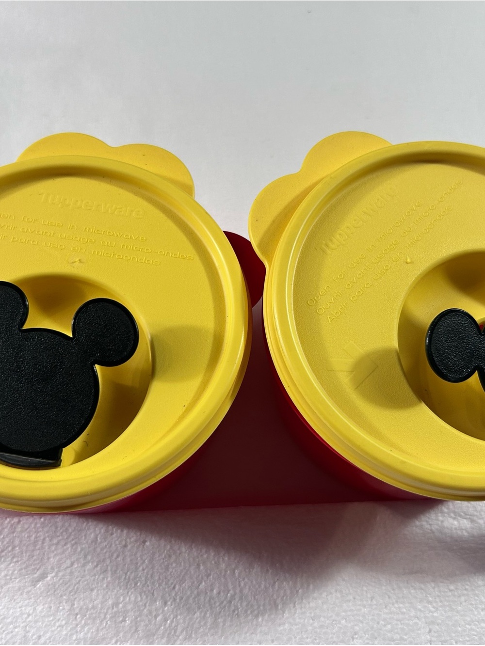 Disney Vintage Mickey Mouse Tupperware Microwavable 16 oz Soup Mug